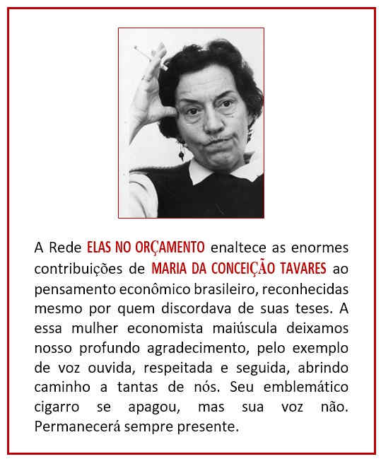 elas orcamento conceicao tavares